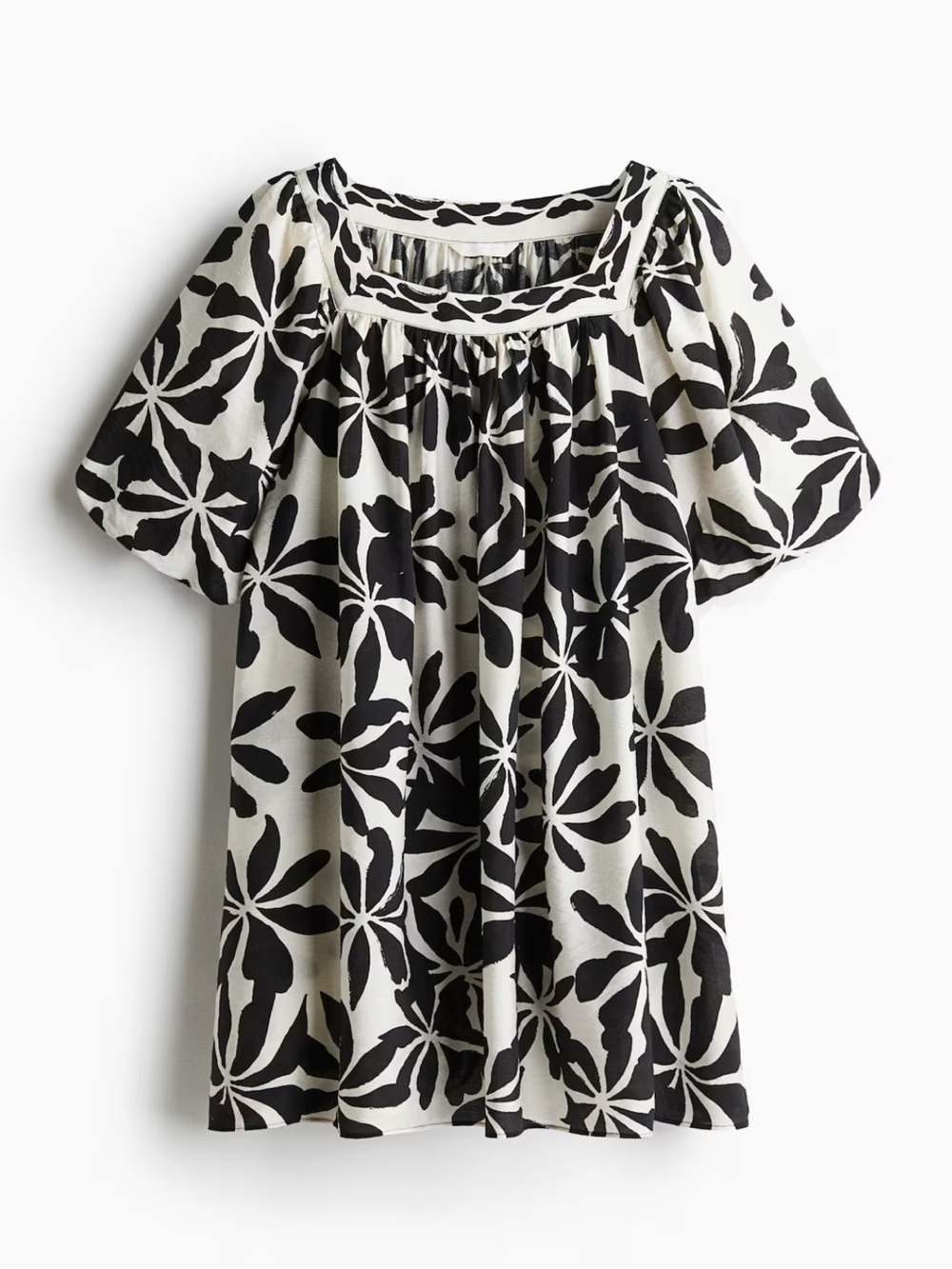 H&M BALLOON-SLEEVED TUNIC DRESS